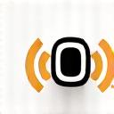 Icona di un orecchio e onde sonore